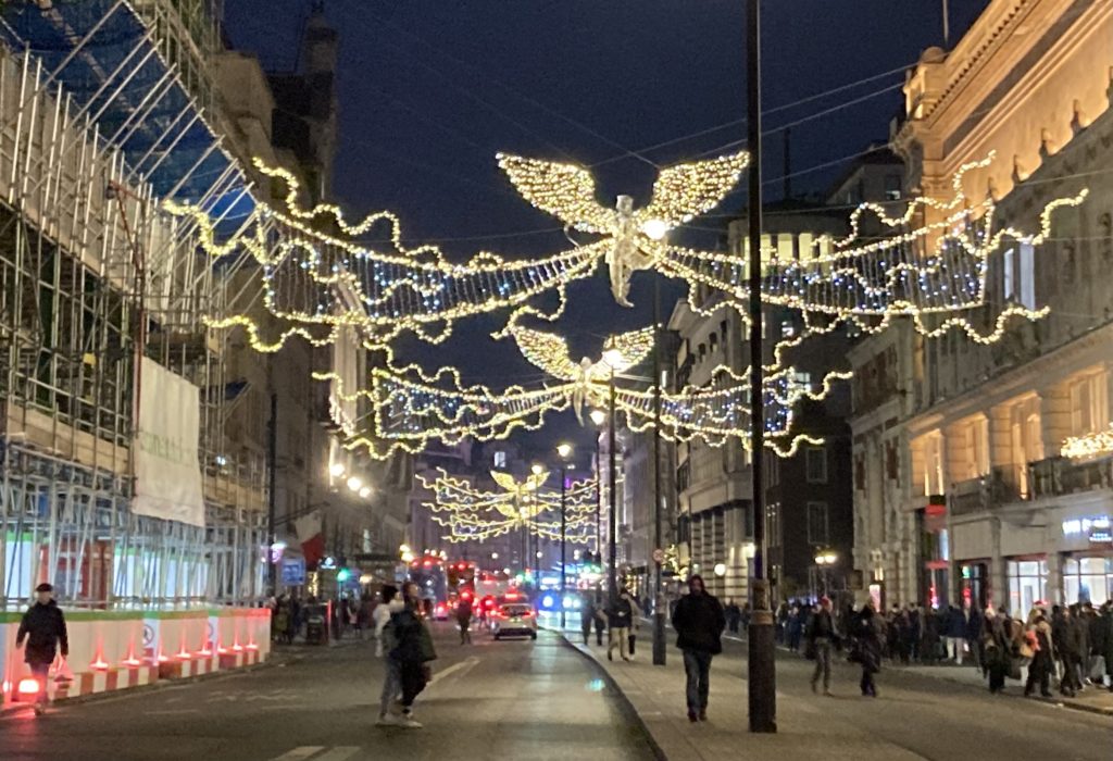 Christmas lights in Piccadilly
