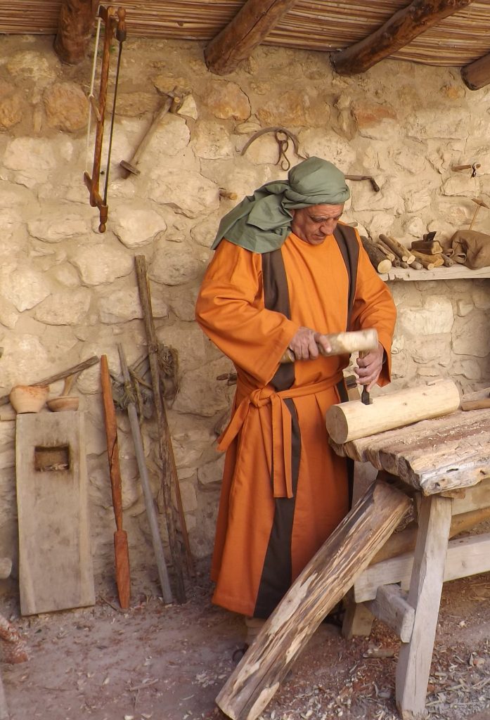 Carpenter in Nazareth Village